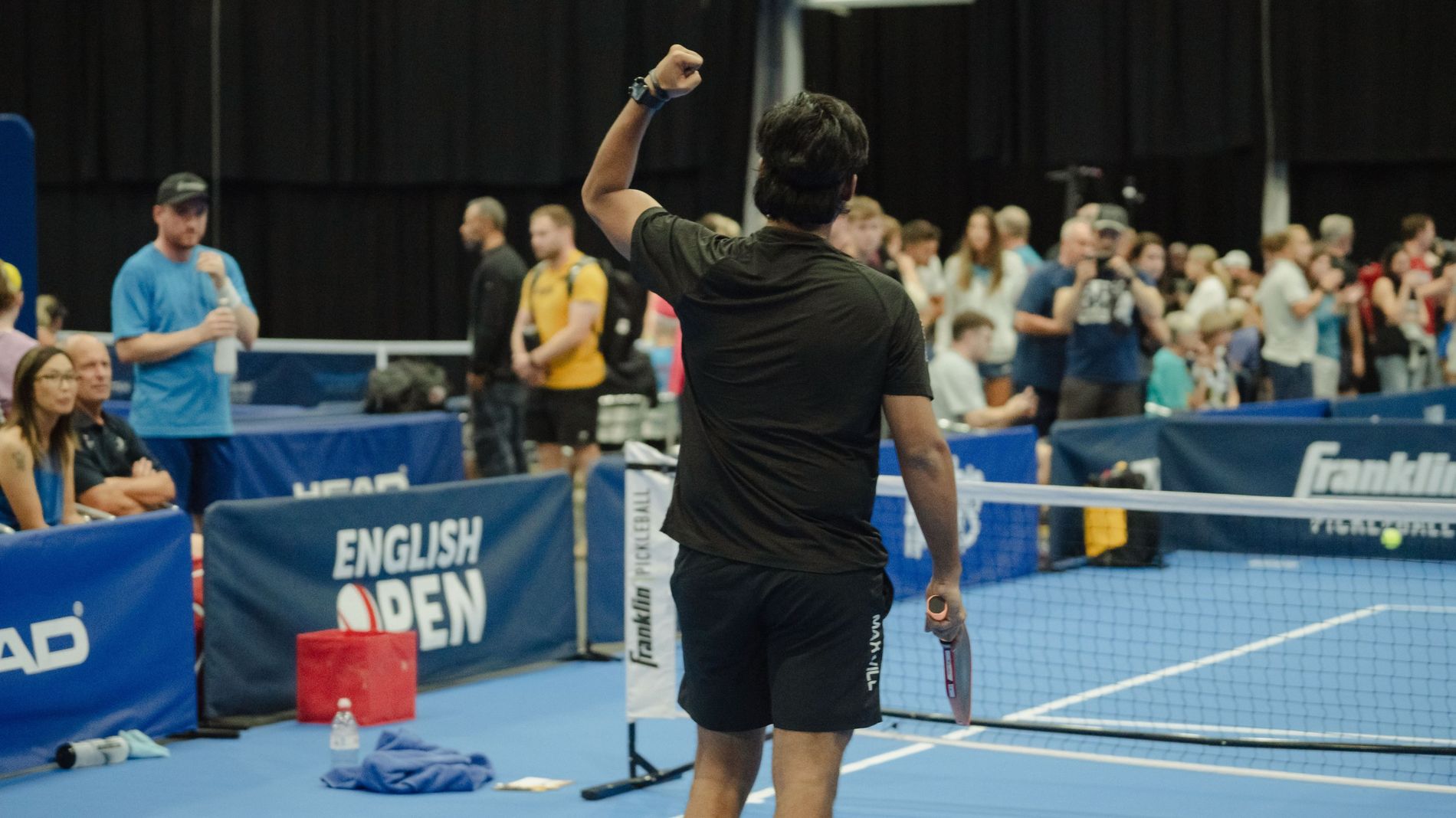 English Open celebration fist pump