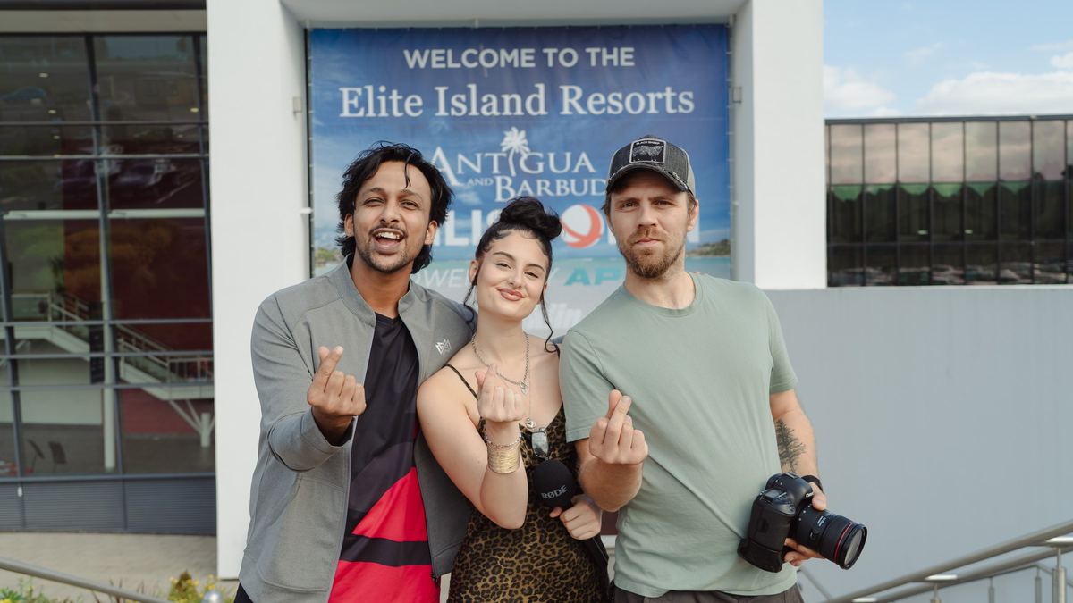 With the content team, Elite Island Resorts English Open