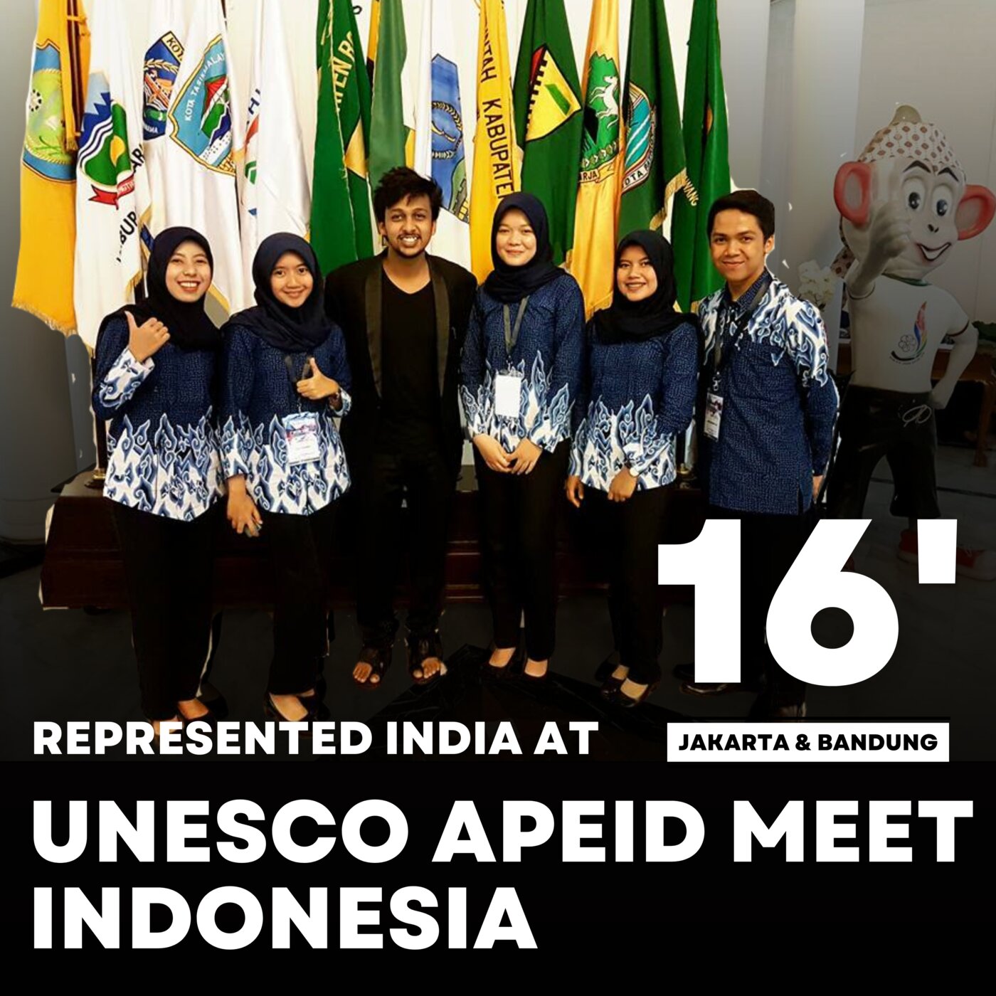 Representing India at the UNESCO APEID Meet, Indonesia